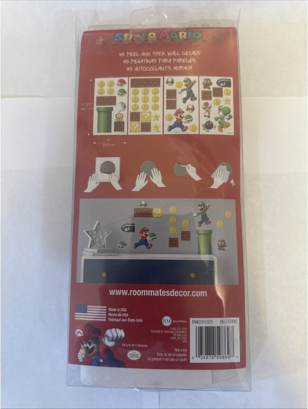 super mario wall decals stickers